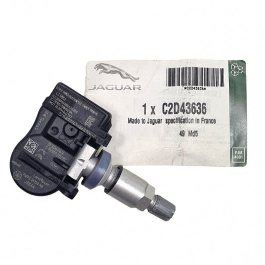 C2D43636 - JAGUAR (GENUINE) - TPMS SENSOR KIT - 433MHZ - TYPE TG1C - XJ 2010 ONWARDS FROM VIN V58603 TO V90865 - F-TYPE 2014 ONWARDS FROM VIN K16100 - XE 2015 ONWARDS TO VIN 917005