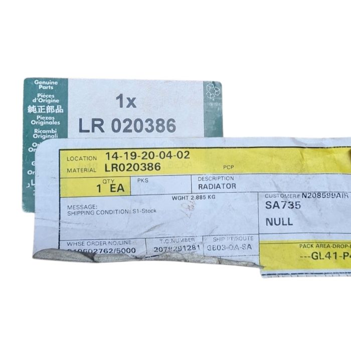 LAND ROVER PART lr020386