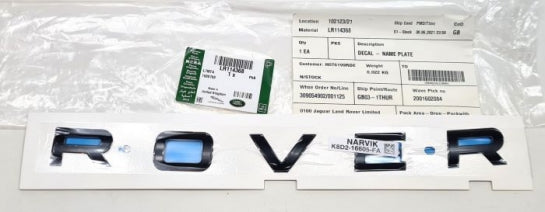 Jaguar Land Rover Part LR114368